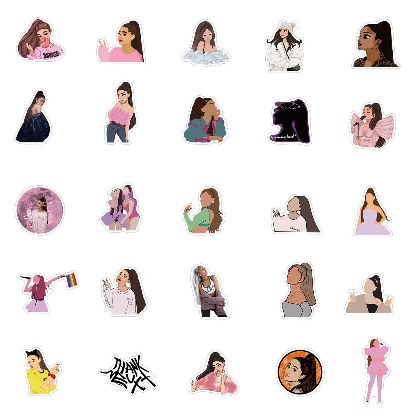 50pcs Ariana Grande Stickers