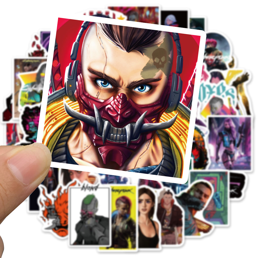 50pcs CyberPunk 2077 Stickers