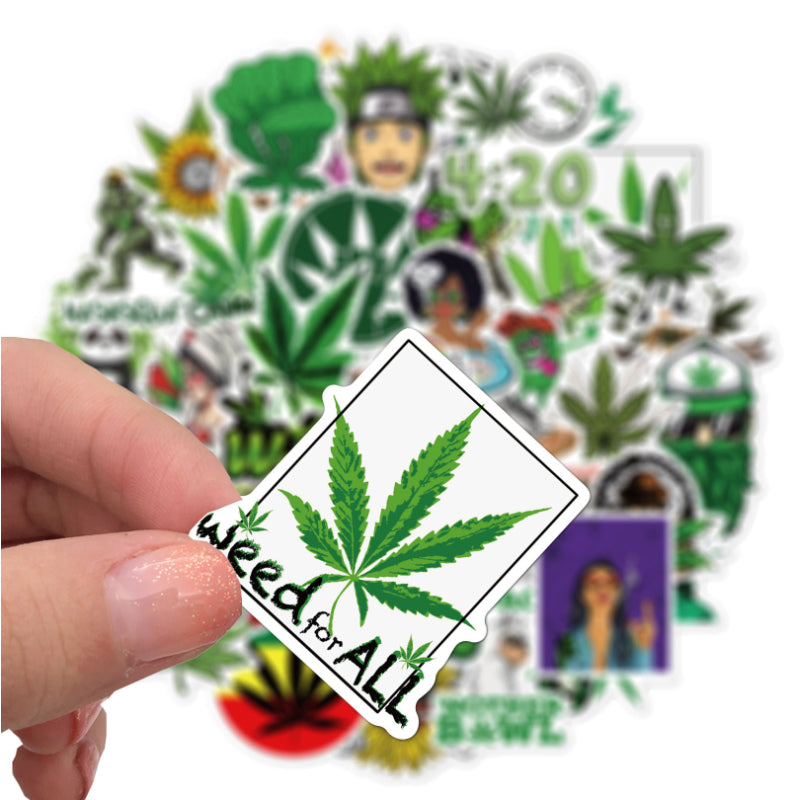 50pcs Marijuana 1 Stickers