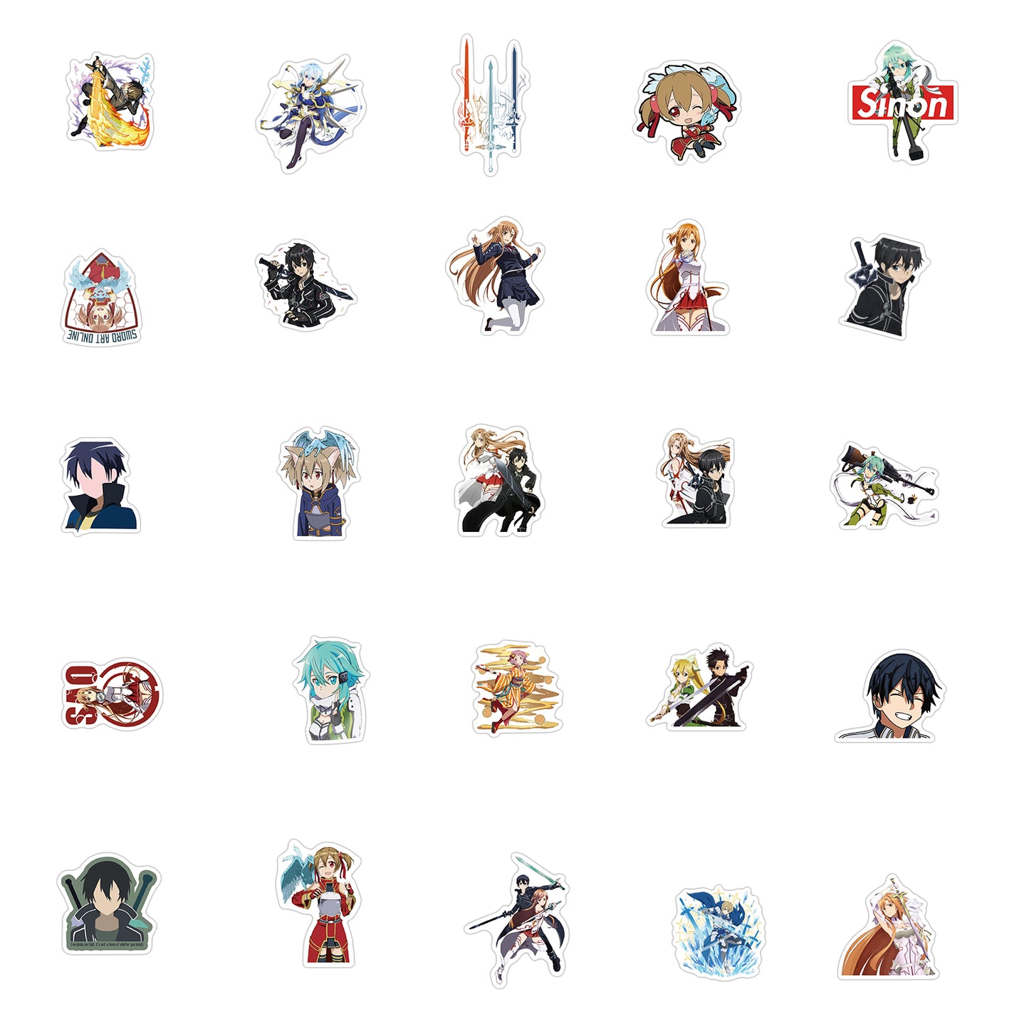 50pcs Sword Art Online 1 Stickers