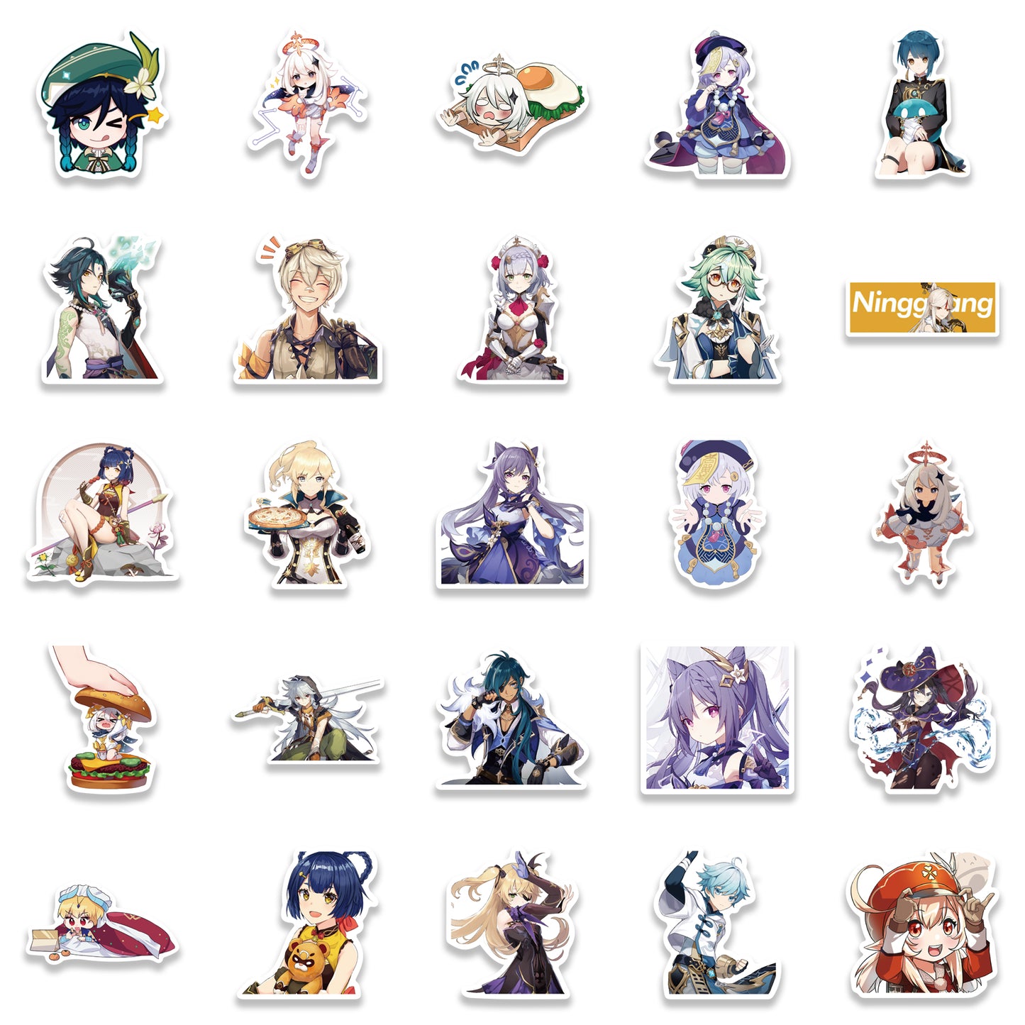 50pcs Genshin Impact 2 RPG Game Paimon Stickers