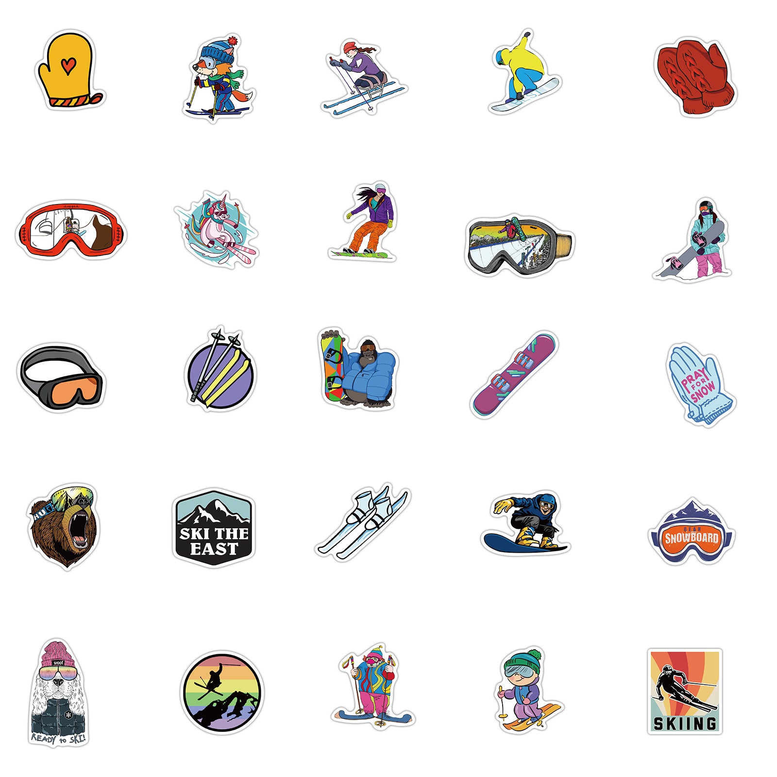 50pcs Ski Stickers – AU Sticker World