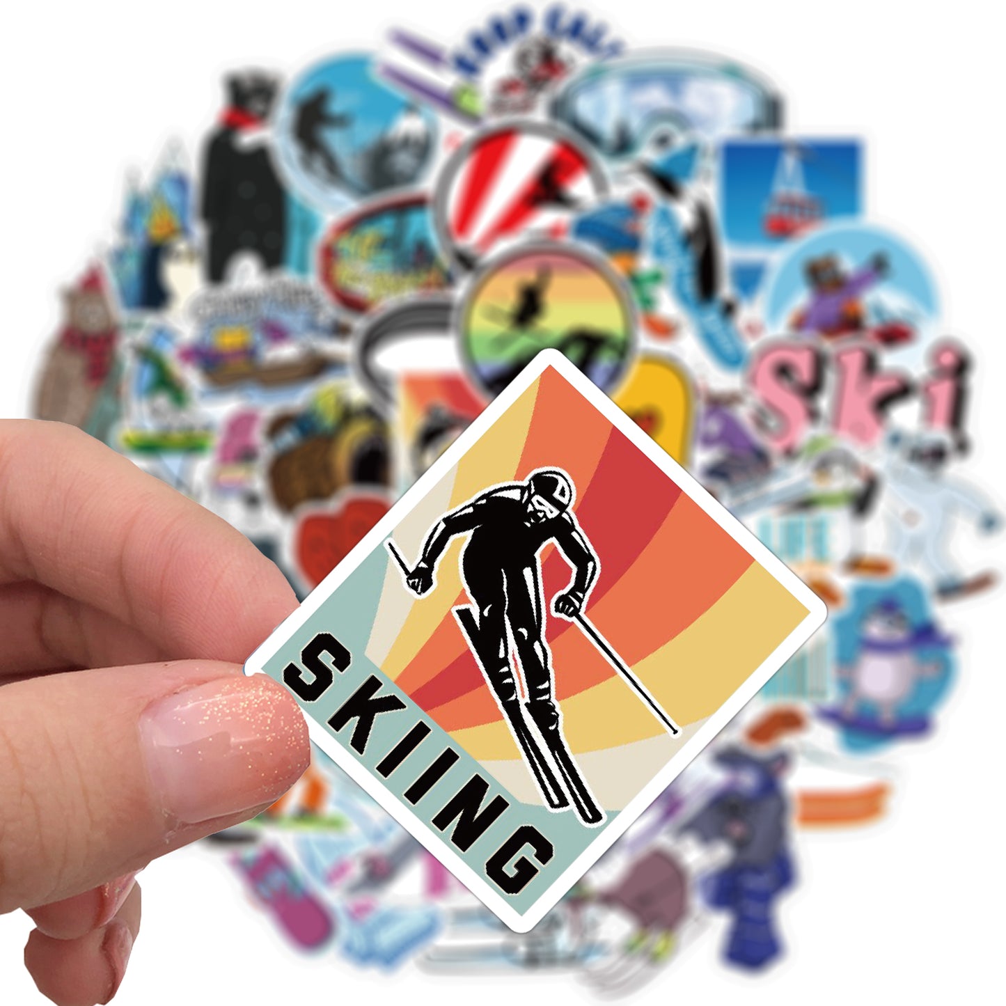 50pcs Ski Skateboard Sports Stickers