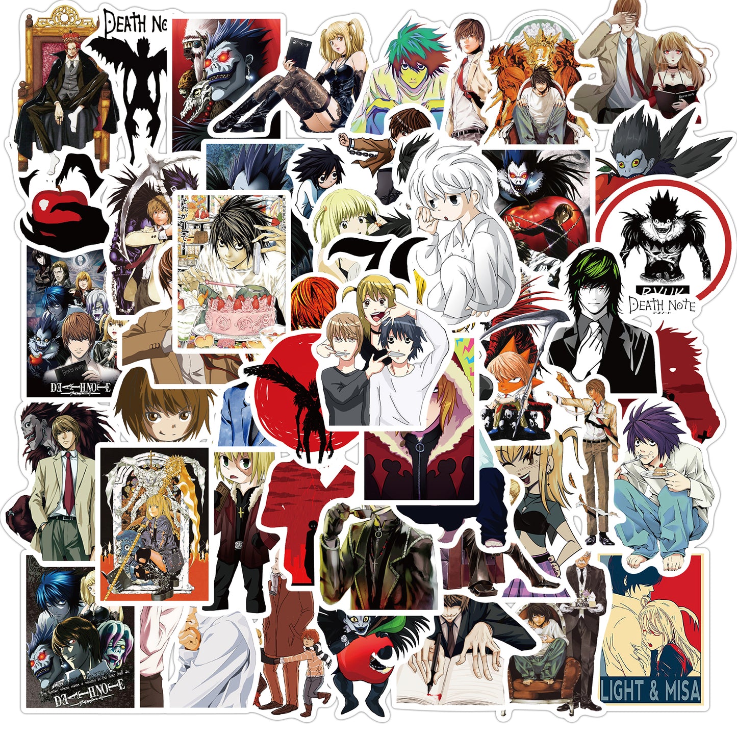 50pcs Death Note 1 Yagami Light Anime Stickers