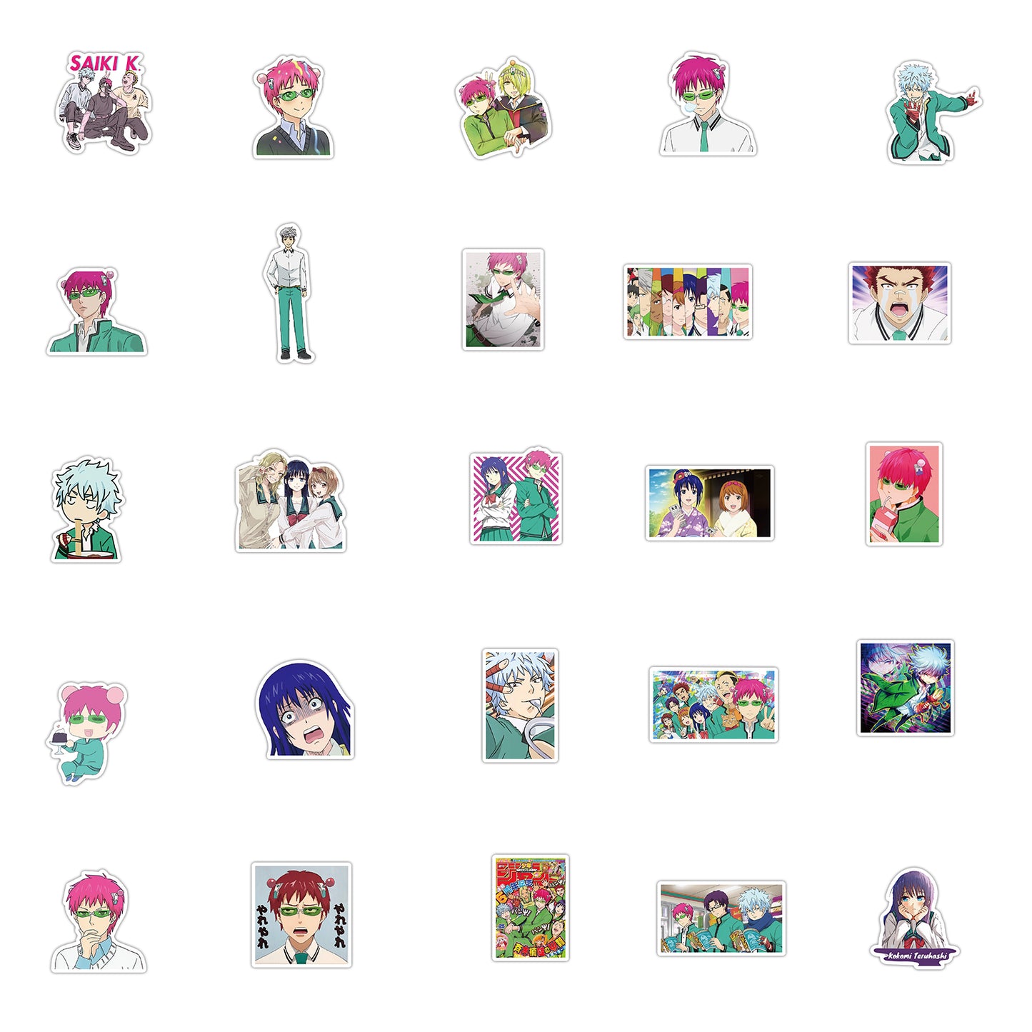 50pcs Disastrous Life Saiki K 1 Japan Anime Stickers