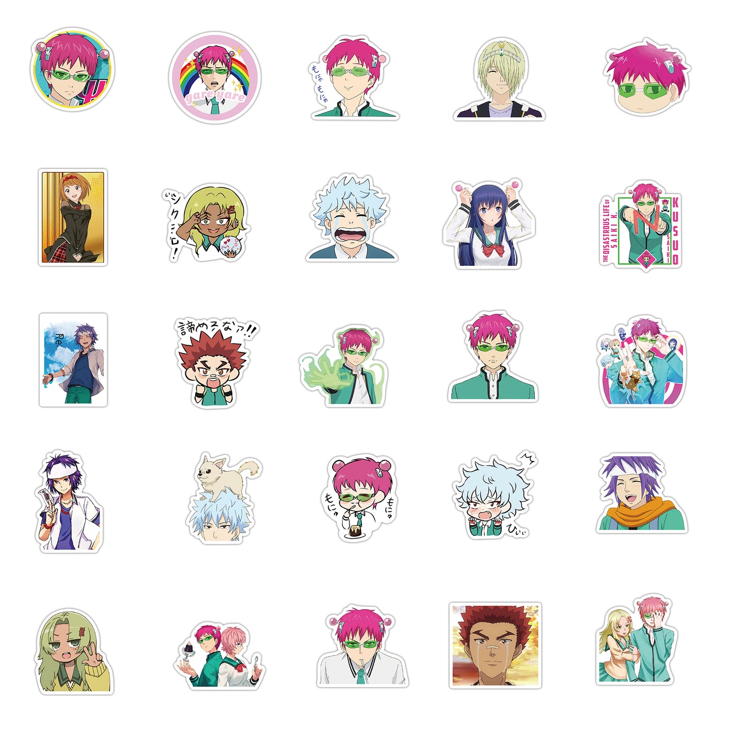 50pcs Disastrous Life Saiki K 2 Japan Anime Stickers