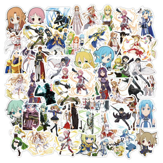 50pcs Sword Art Online 2 Japan Anime Stickers