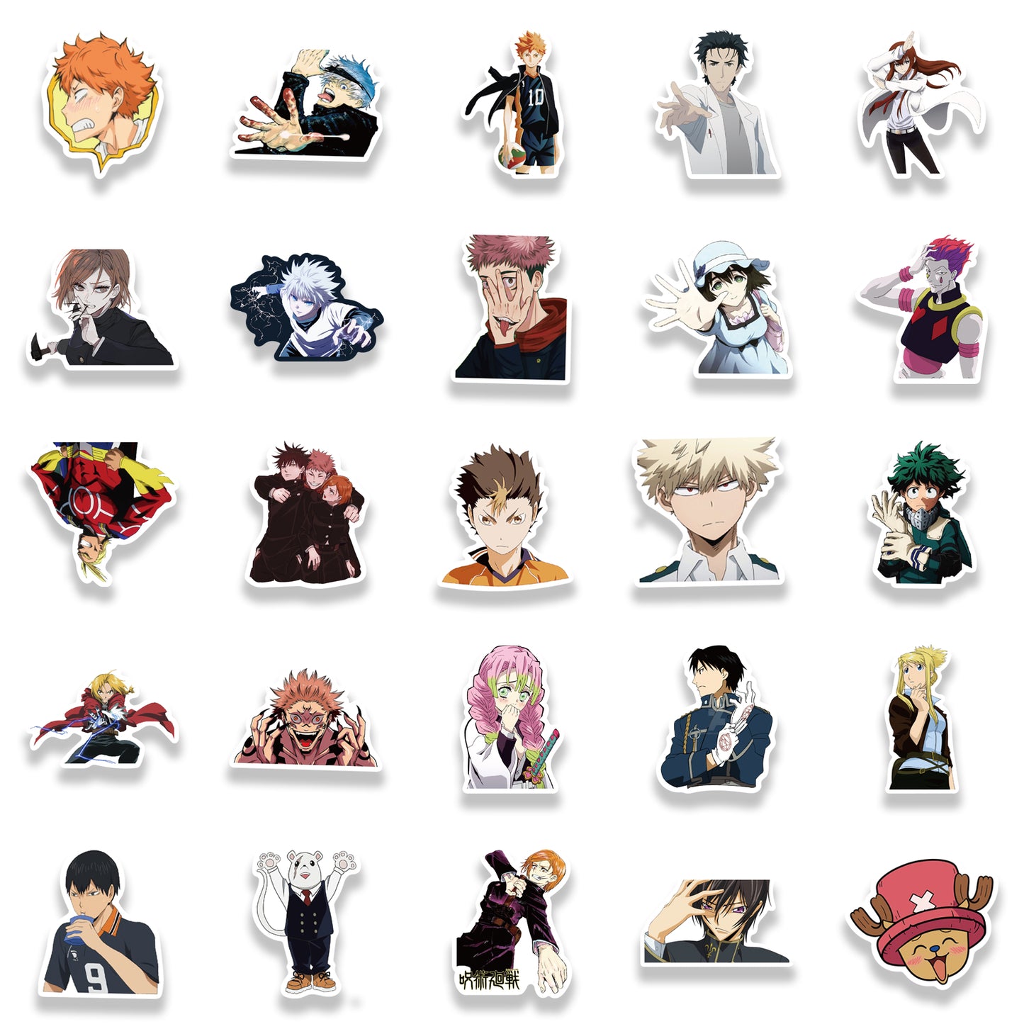 50pcs Anime Characters Collection 2 Japanese Cartoon Stickers