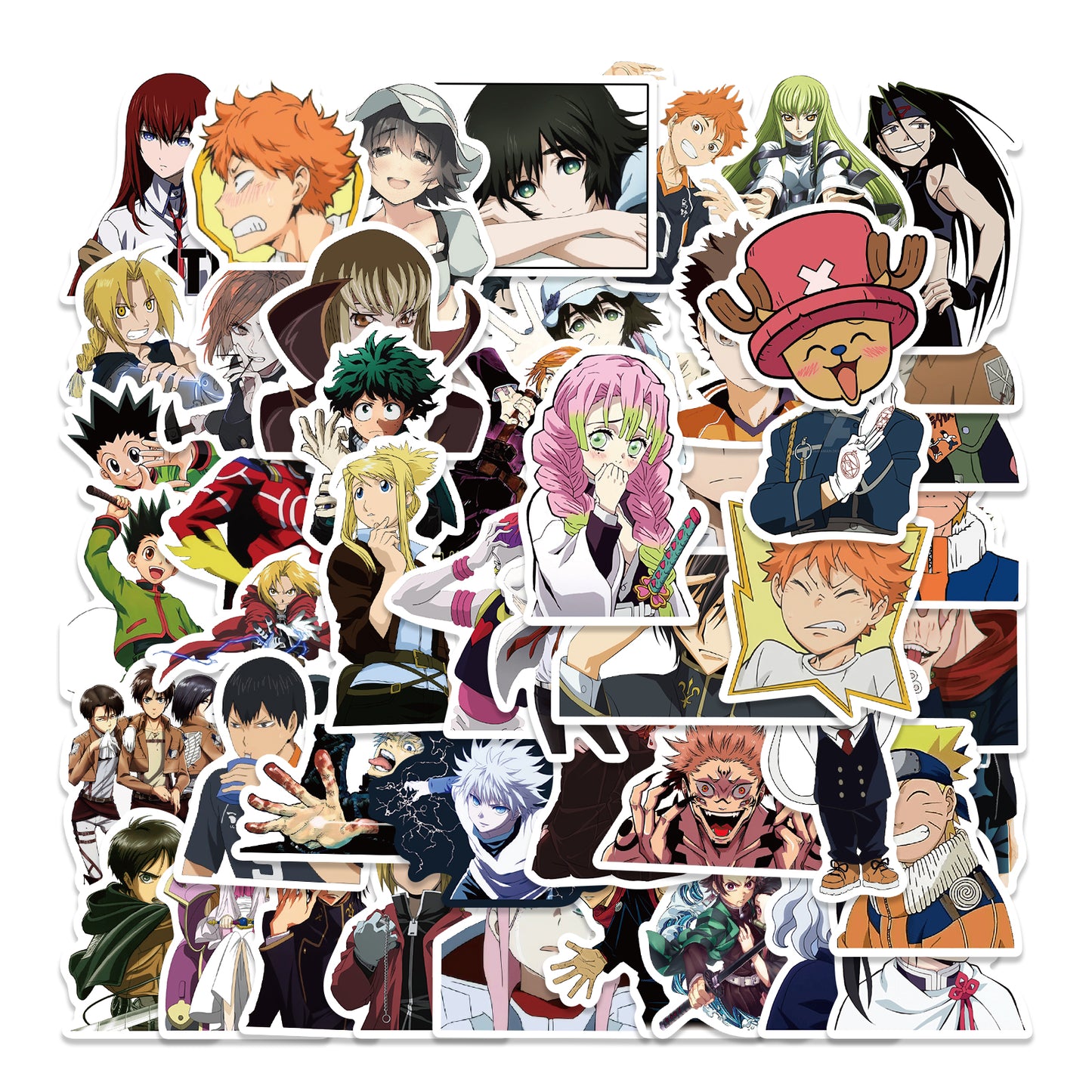 50pcs Anime Characters Collection 2 Japanese Cartoon Stickers