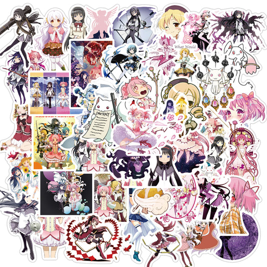 50pcs Puella Magi Madoka Magica Japan Anime Stickers