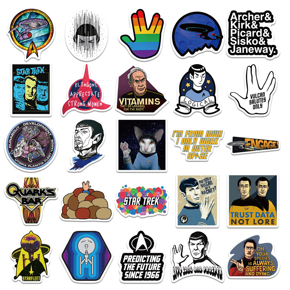 50pcs Star Trek 1 Sci-Fi Movie Stickers