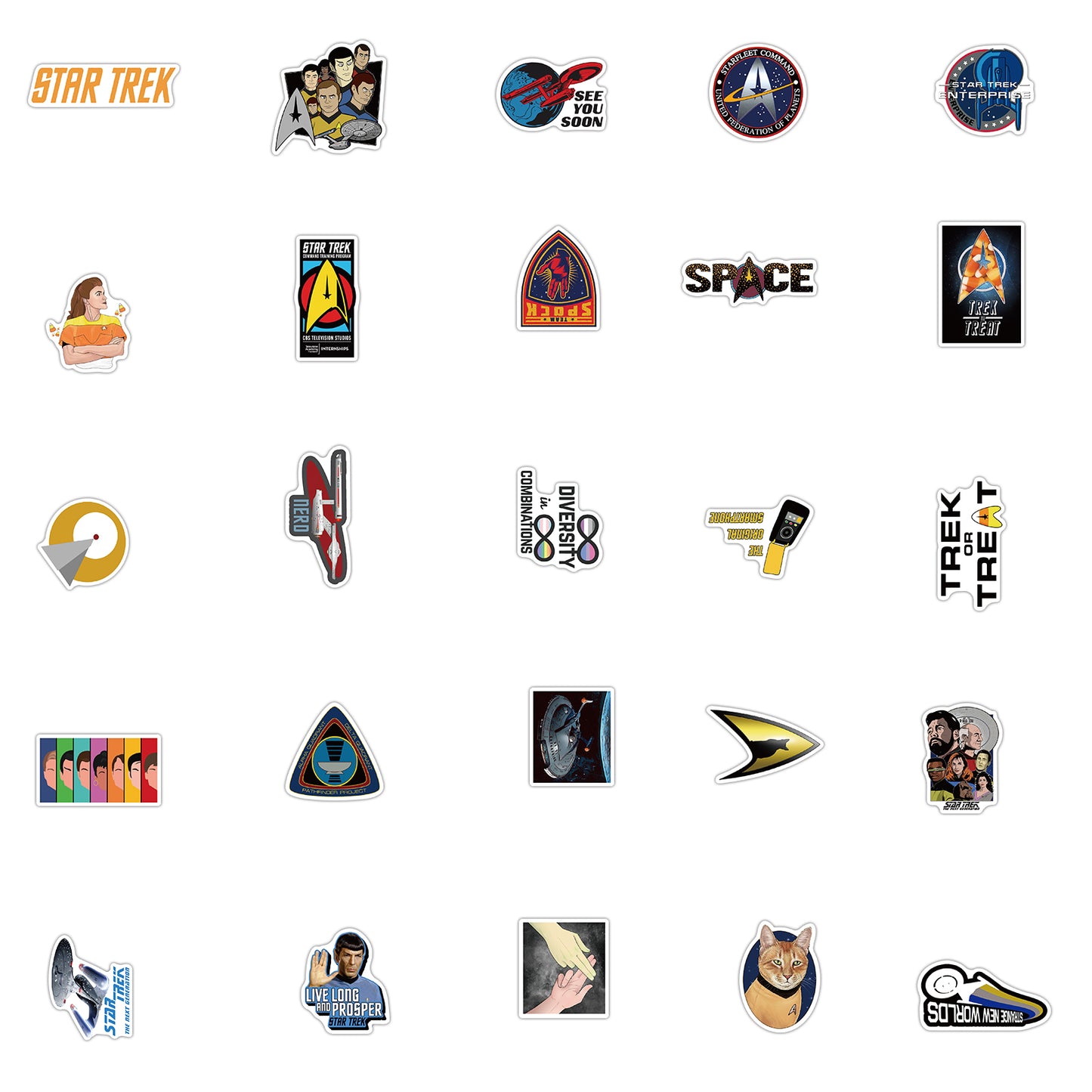 50pcs Star Trek 2 Sci-Fi Movie Stickers