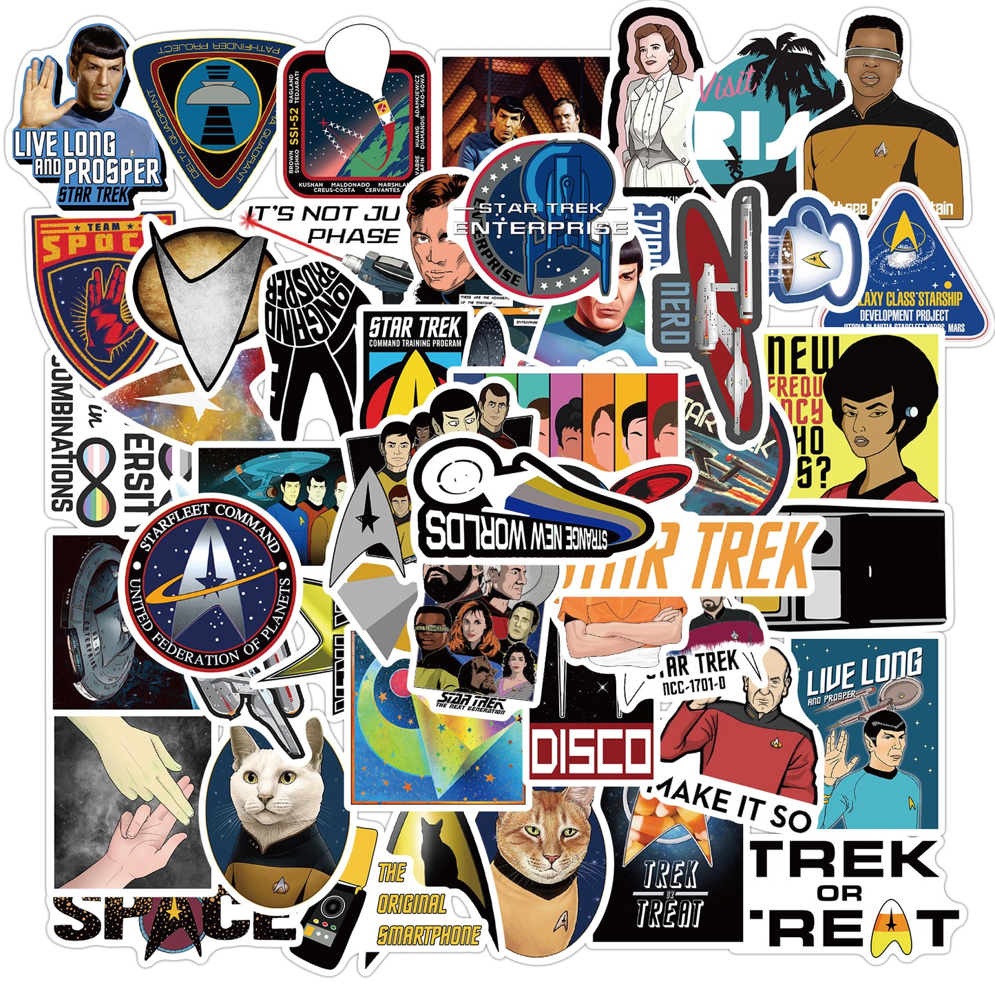 50pcs Star Trek 2 Sci-Fi Movie Stickers