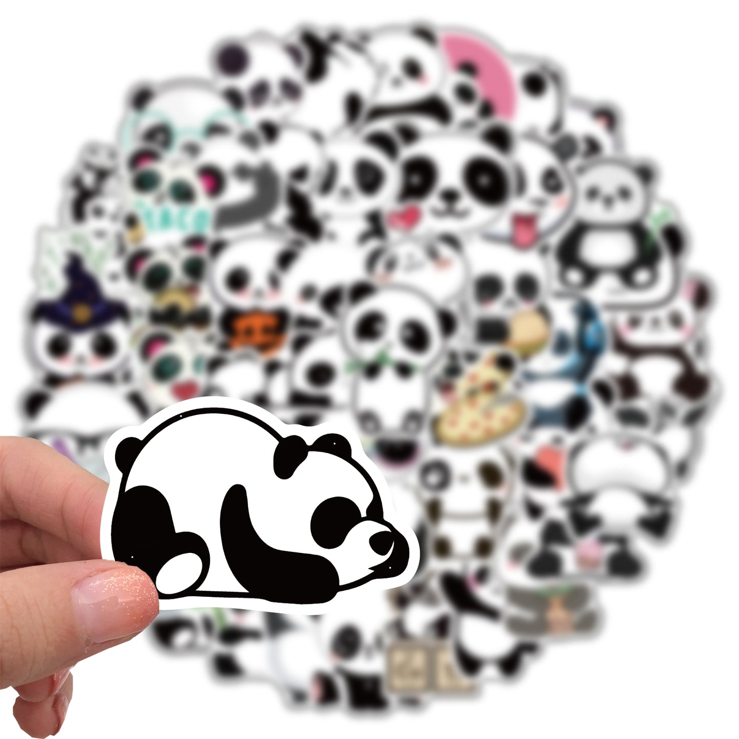 50pcs Panda Cartoon Animals Stickers