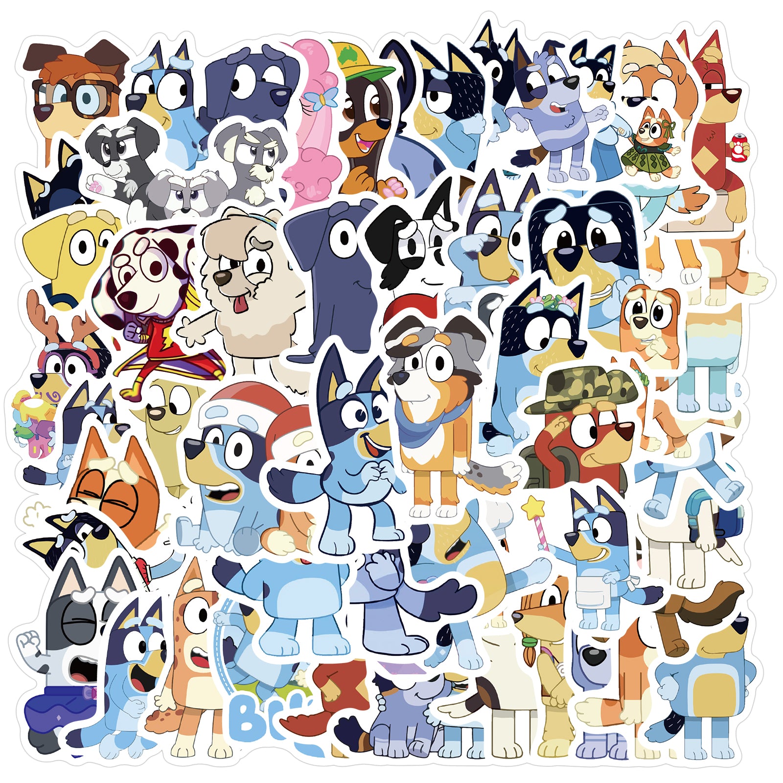 50pcs Bluey 1 Stickers – AU Sticker World