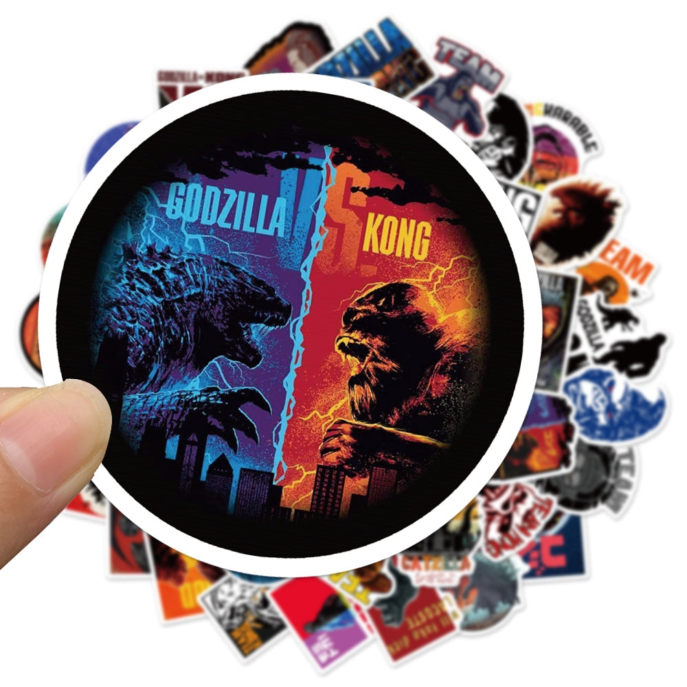 50pcs Godzilla vs Kong 2 Movie Stickers